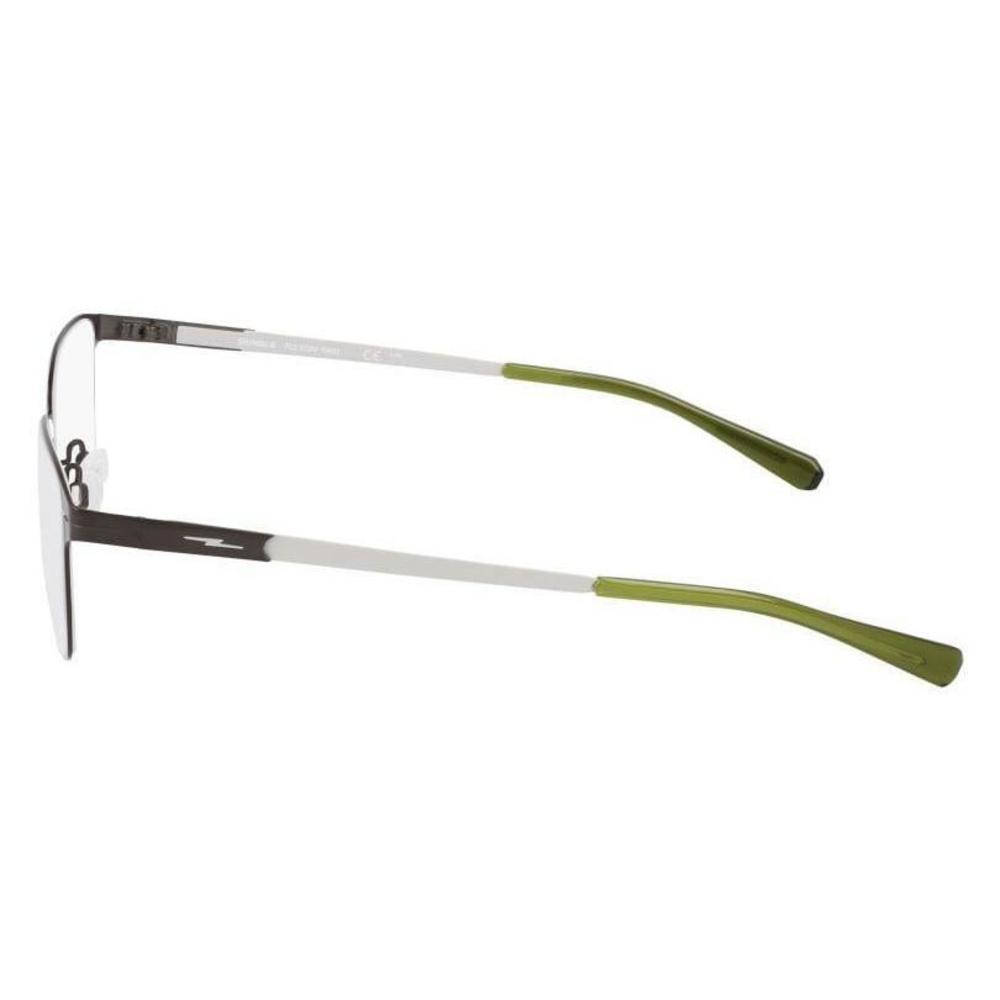 New SHINOLA by Flexon SH-31002 071 Satin Gunmetal & Silver Eyeglasses 52/17/145 - Picture 3 of 4